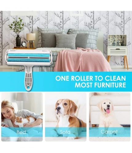 Plastic Dog Hair Remover Roller (Blue)