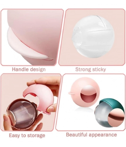 Plastic Remover Sticky Ball for Clothes Gel Lint Roller (Maroon)