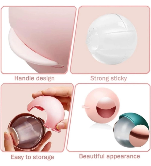 Plastic Remover Sticky Ball for Clothes Gel Lint Roller (Maroon)