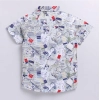 Dropship Boy's Cotton Blend Printed Short Sleeve Shirt (MultiColor)