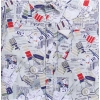 Dropship Boy's Cotton Blend Printed Short Sleeve Shirt (MultiColor)
