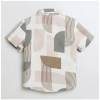 Dropship Boy's Cotton Blend Printed Short Sleeve Shirt (MultiColor)