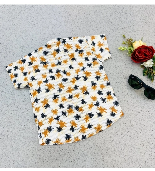 Boy's Cotton Blend Printed Short Sleeve Shirt and Shorts Set (MultiColor)