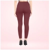 Dropship Women's Cotton Blended Solid Ankle legging (Maroon)