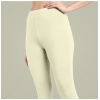 Dropship Women's Cotton Blended Solid Ankle legging (Cream)