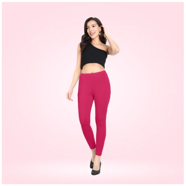 Dropship Women's Cotton Blended Solid Ankle legging (Rani)