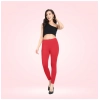 Dropship Women's Cotton Blended Solid Ankle legging (Red)