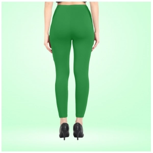 Generic Women's Cotton Blended Solid Ankle legging (Green)