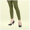 Dropship Women's Cotton Blended Solid Ankle legging (Olive Green)