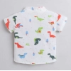 Dropship Boy's Cotton Blend Printed Short Sleeve Shirt and Shorts Set (MultiColor)