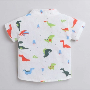 Generic Boy's Cotton Blend Printed Short Sleeve Shirt and Shorts Set (MultiColor)
