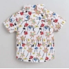 Dropship Boy's Cotton Blend Printed Short Sleeve Shirt (MultiColor)