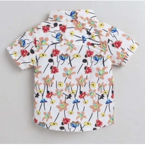 Generic Boy's Cotton Blend Printed Short Sleeve Shirt (MultiColor)