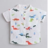 Dropship Boy's Cotton Blend Printed Short Sleeve Shirt and Shorts Set (MultiColor)