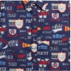 Dropship Boy's Cotton Blend Printed Short Sleeve Shirt (Navy Blue)