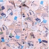 Dropship Boy's Cotton Blend Printed Short Sleeve Shirt (MultiColor)
