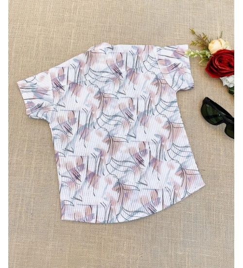 Boy's Cotton Blend Printed Short Sleeve Shirt and Shorts Set (MultiColor)