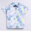 Dropship Boy's Cotton Blend Printed Short Sleeve Shirt and Shorts Set (MultiColor)