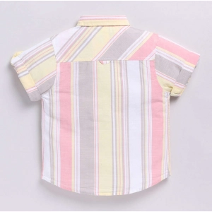 Generic Boy's Cotton Blend Printed Short Sleeve Shirt (MultiColor)