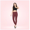 Dropship Women's Cotton Blended Solid Ankle legging (Maroon)