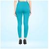 Dropship Women's Cotton Blended Solid Ankle legging (Turquoise Blue)