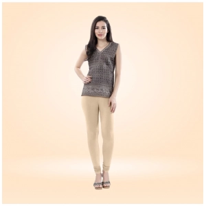 Generic Women's Cotton Blended Solid Churidar leggings (Skin)