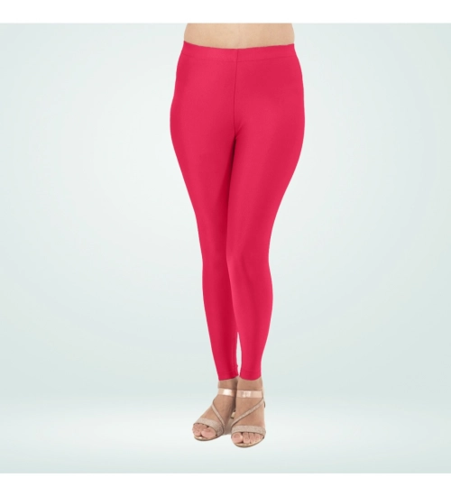 Women's Cotton Blended Solid Shimmer Ankle leggings (Rani)