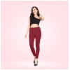 Dropship Women's Cotton Blended Solid Ankle legging (Red Maroon)