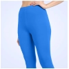 Dropship Women's Cotton Blended Solid Ankle legging (Blue)