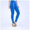 Dropship Women's Cotton Blended Solid Churidar leggings (Blue)