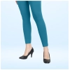 Dropship Women's Cotton Blended Solid Ankle legging (Blue)