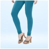 Dropship Women's Cotton Blended Solid Churidar leggings (Blue)