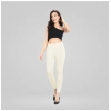 Dropship Women's Cotton Blended Solid Ankle legging (Off White)