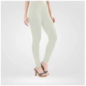 Generic Women's Cotton Blended Solid Churidar leggings (White)