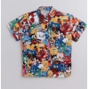 Dropship Boy's Lycra Blend Printed Short Sleeve Shirt and Shorts Set (MultiColor)