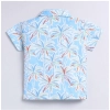 Dropship Boy's Lycra Blend Printed Short Sleeve Shirt and Shorts Set (MultiColor)