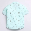 Dropship Boy's Cotton Blend Printed Short Sleeve Shirt (MultiColor)