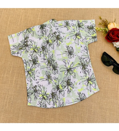 Boy's Cotton Blend Printed Short Sleeve Shirt and Shorts Set (MultiColor)