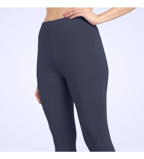 Women's Cotton Blended Solid Ankle legging (Navy)