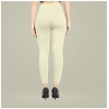 Dropship Women's Cotton Blended Solid Ankle legging (Cream)