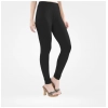 Dropship Women's Cotton Blended Solid Churidar leggings (Black)
