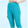 Dropship Women's Cotton Blended Solid Ankle legging (Turquoise Blue)