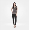 Dropship Women's Cotton Blended Solid Churidar leggings (Black)