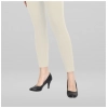 Dropship Women's Cotton Blended Solid Ankle legging (Off White)