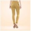 Dropship Women's Cotton Blended Solid Churidar leggings (Beige)