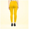 Dropship Women's Cotton Blended Solid Ankle legging (Yellow)