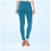 Dropship Women's Cotton Blended Solid Churidar leggings (Blue)