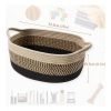 Dropship Cotton Baby Basket Pack of 1 Storage Basket For Clothes (Brown)