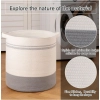Dropship Cotton Basket Pack of 1 Storage Basket For Clothes (Grey)