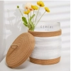 Dropship Cotton Basket Pack of 1 Storage Basket For Clothes (White)